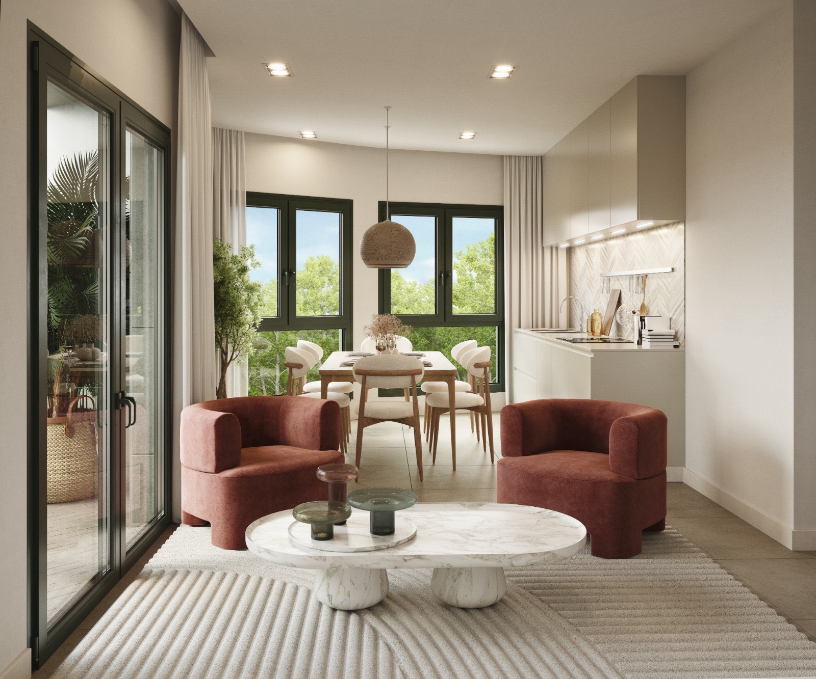 Dúplex en venta en El Campello, Alicante, con jardín y terrazas privados