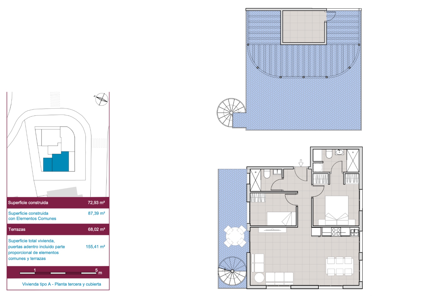 Dúplex en venta en El Campello, Alicante, con jardín y terrazas privados