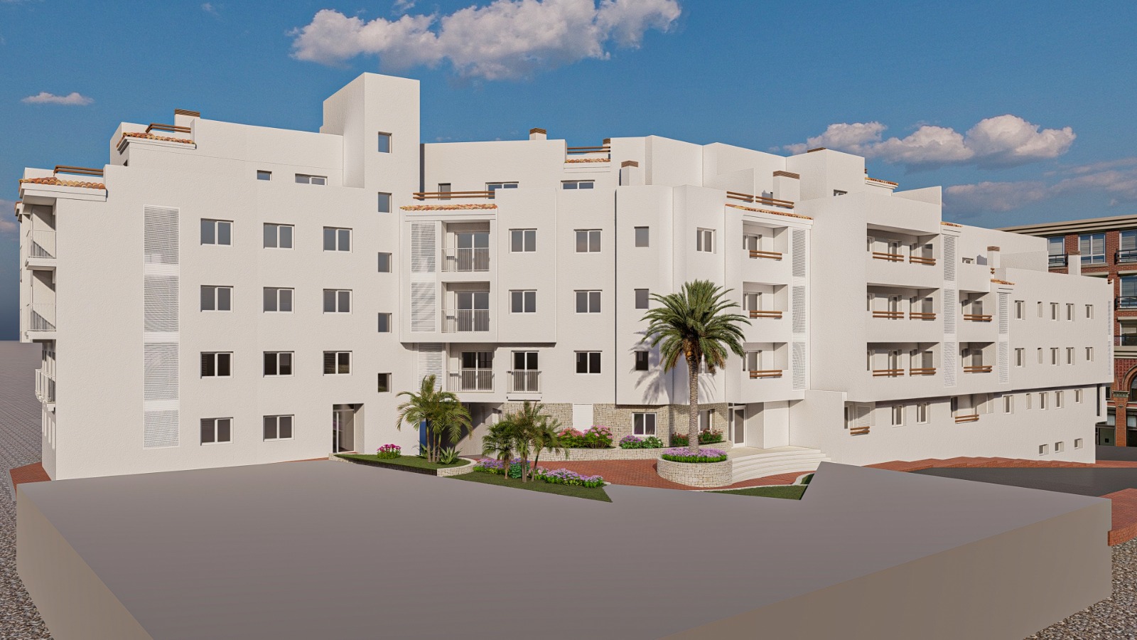 Apartamento moderno en el Centro de Alfas del Pi, a estrenar con 3 dormitorios y 2 baños.