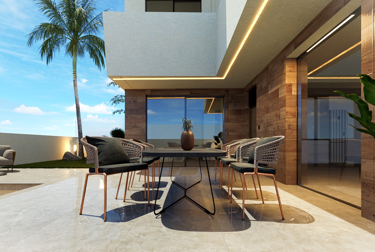 Moderne chalet te koop met 3 slaapkamers in San Pedro del Pinatar