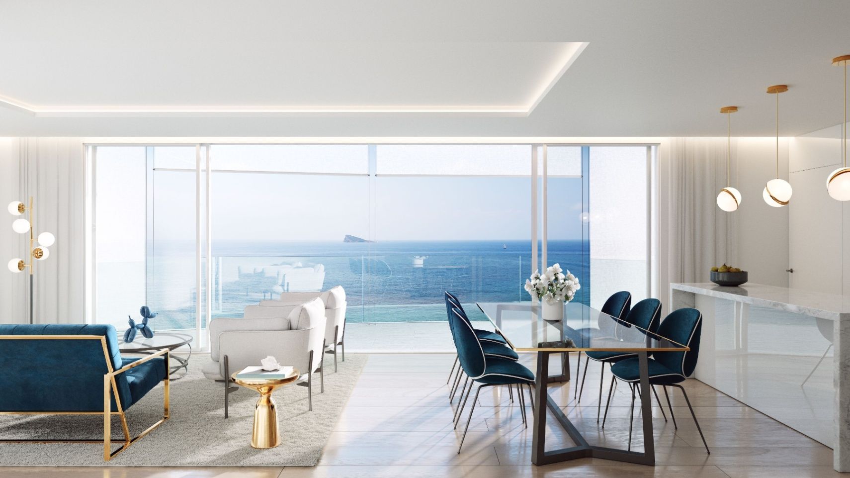 Luksusleiligheter i Delfin-tårnet, Benidorm: Oppdag toppen av eksklusiv livsstil med panoramautsikt